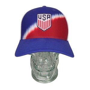 Adult Size (M/L) Nike Rise Global Futbol Trucker Hat Cap Team USA Soccer